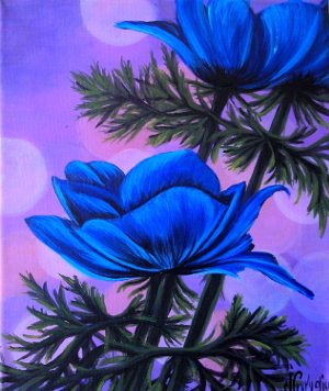 Blue flowers 2 300x356 px