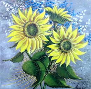 Bouquet of sunflowers 300x294 px